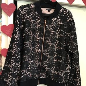 Brand New Stella & Dot Lace Bomber Jacket